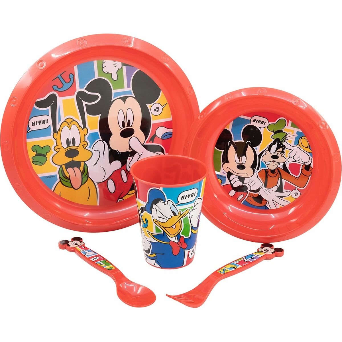 Middagssett for barn Mickey Mouse CZ11311 (5 Deler)